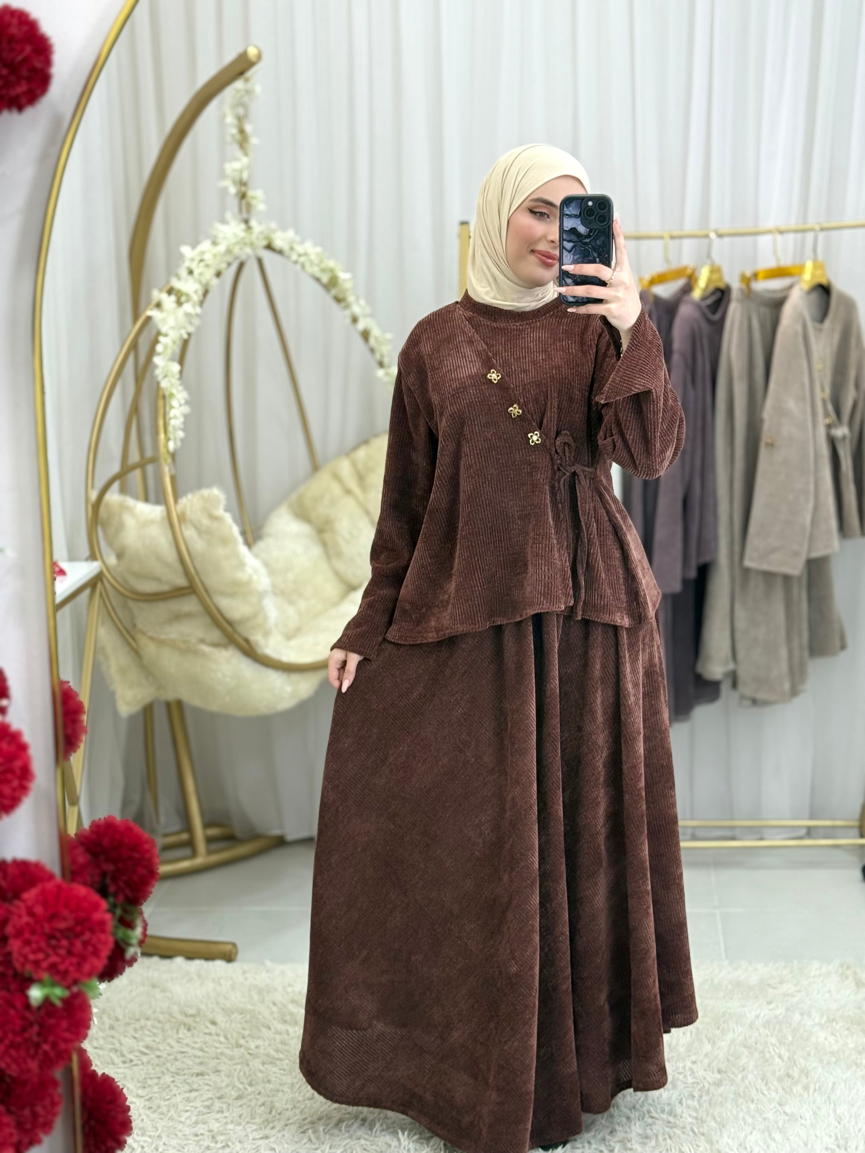 Ensemble Flora – Élégance & Confor (Jupe)