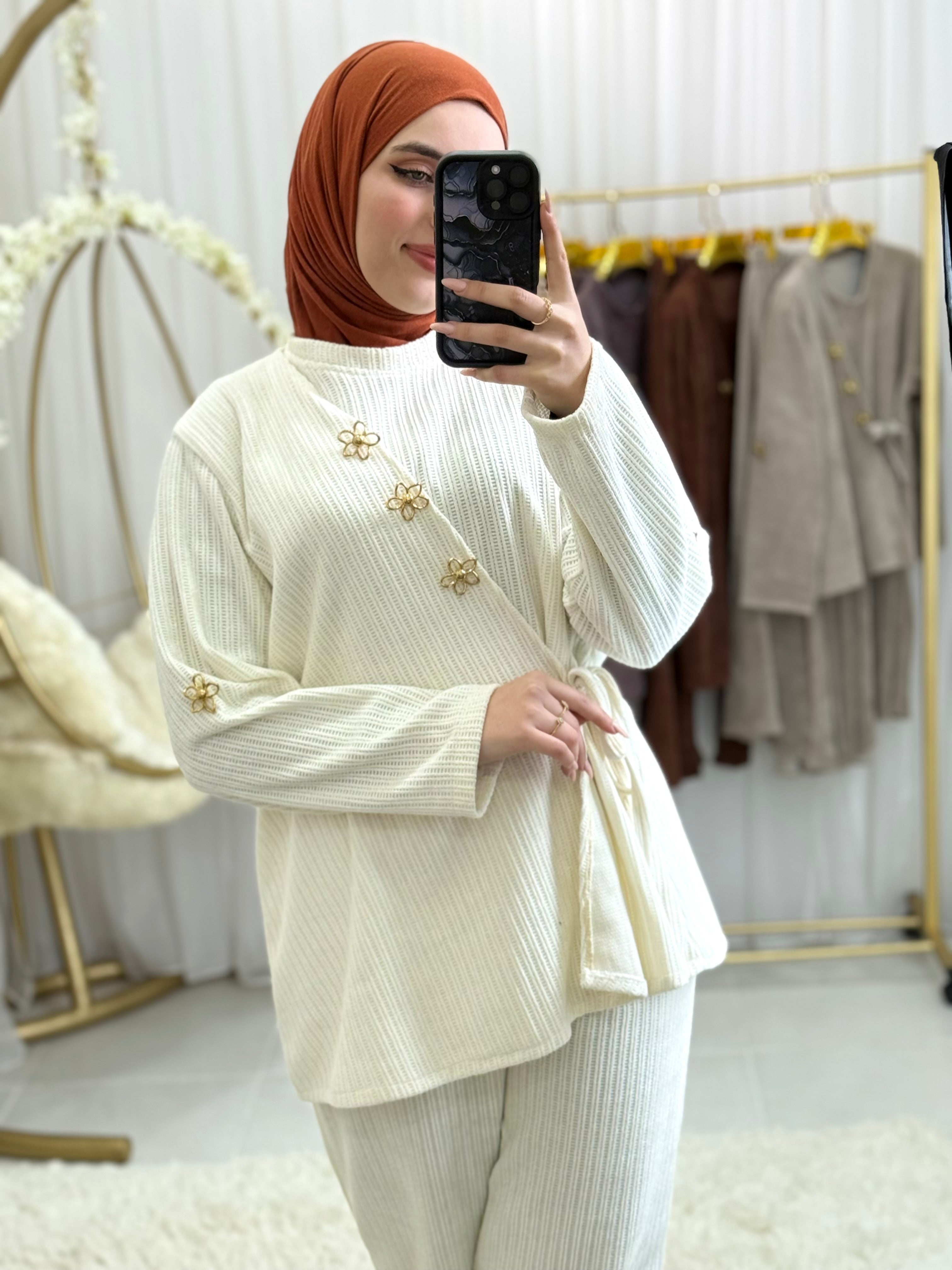 Ensemble Flora – Élégance & Confor (Pentalon)